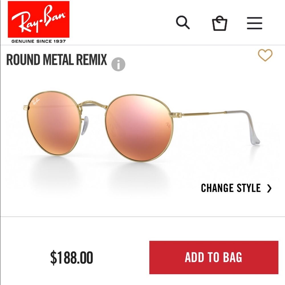 Round flash lens RayBans 💕